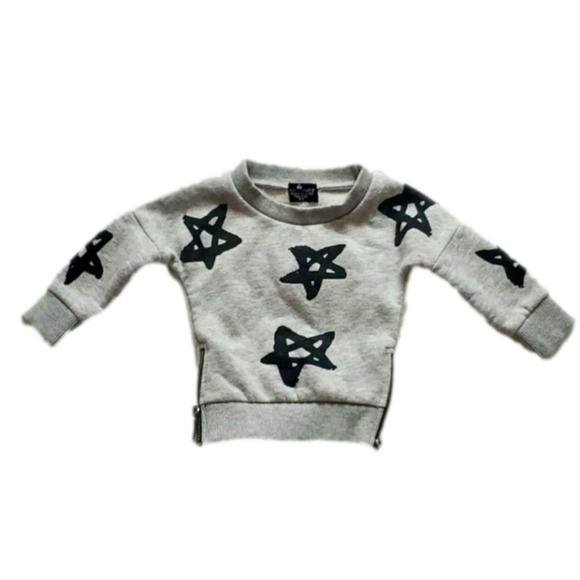 Troy James Baby Girls Star Sweatshirt - Picture 1 of 5